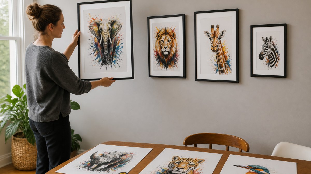 What Size Wildlife Print for a Wall? A Simple Guide