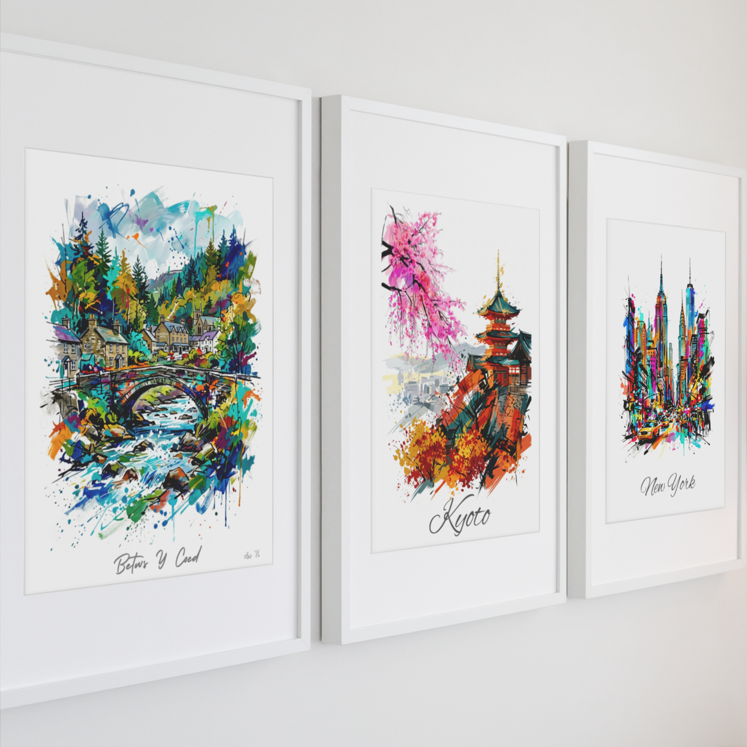 Modern Travel Collection – Coloursplash City & Destination Art Prints
