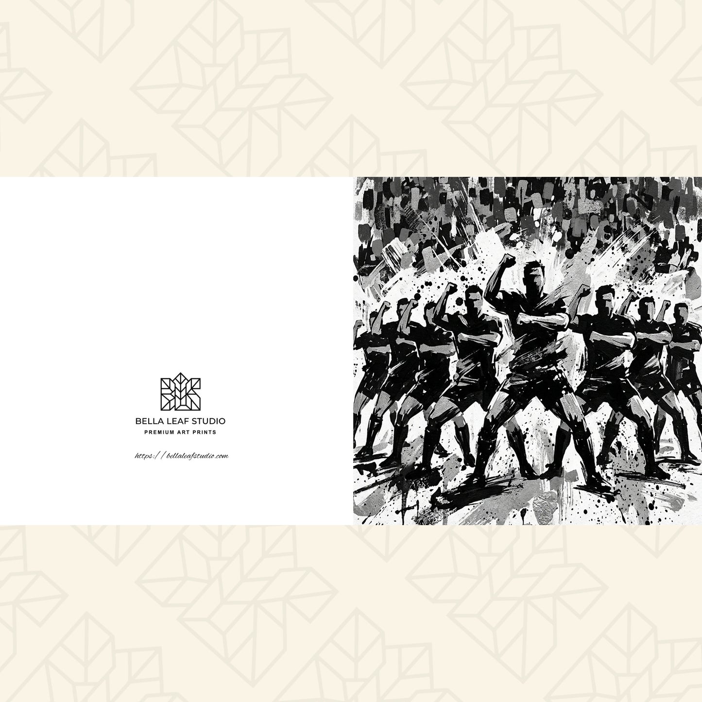 Team Ritual – Fine Art Sports Greeting Card (6×6)