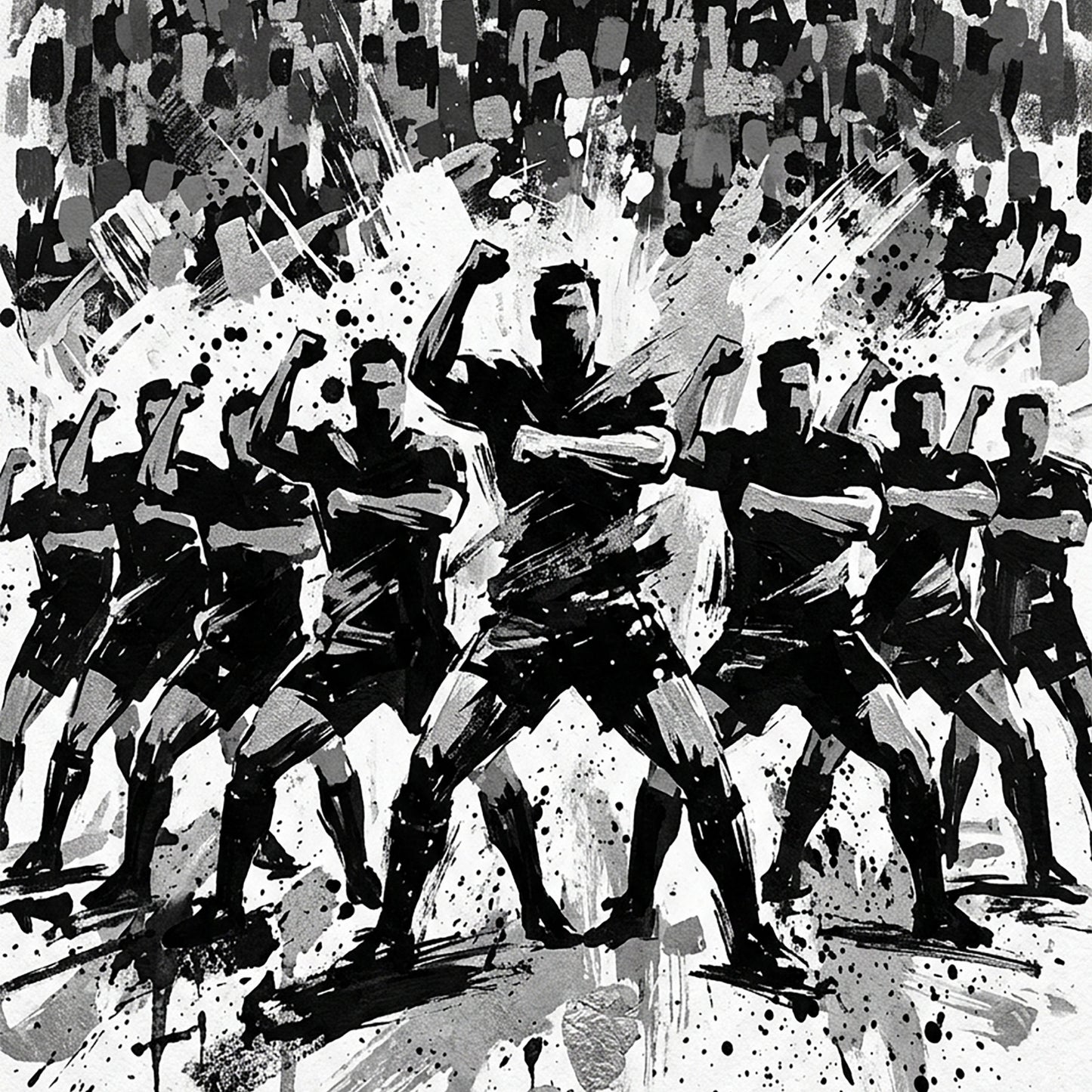 Team Ritual – Fine Art Sports Greeting Card (6×6)