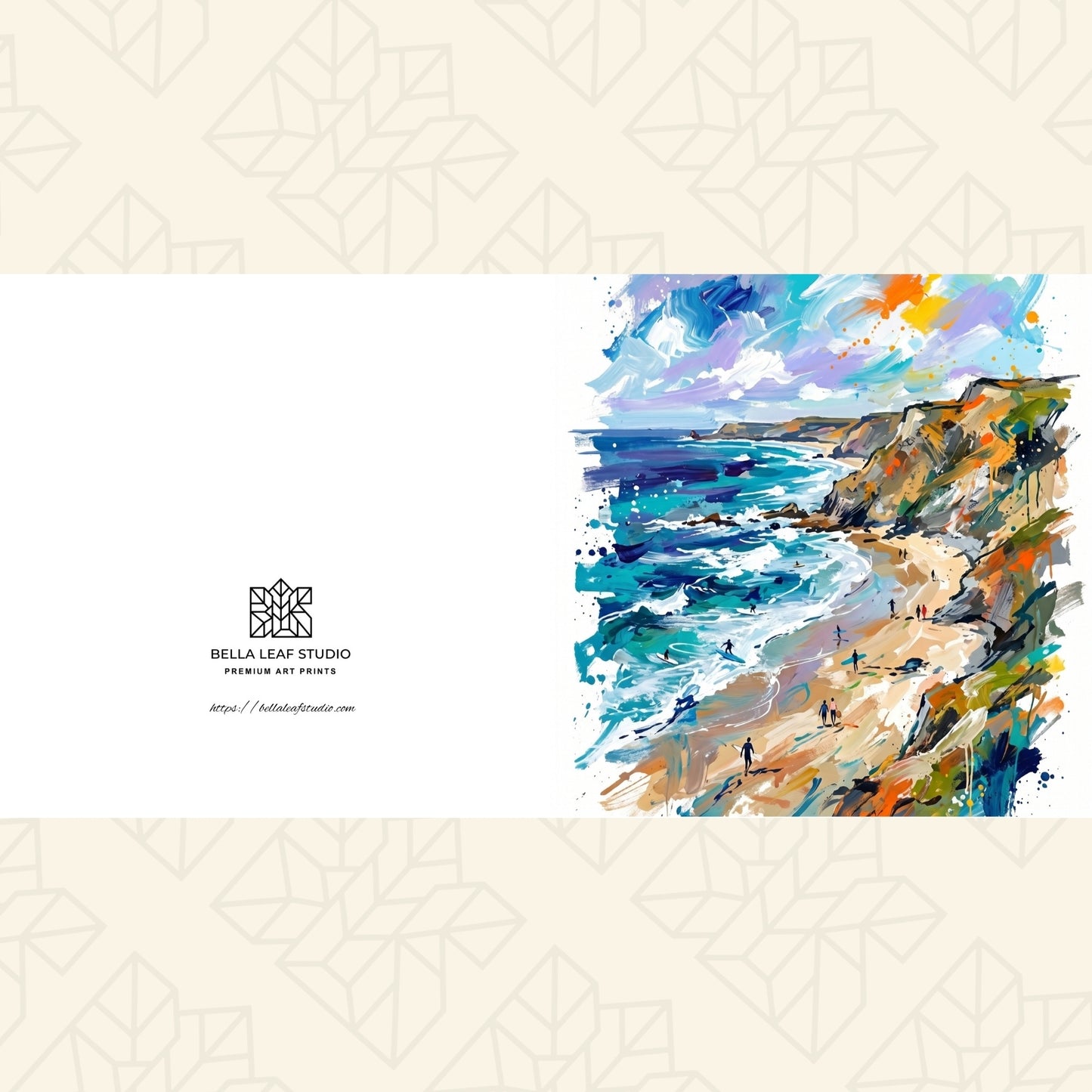 Coastal Scene – Fine Art Greeting Card (6×6)