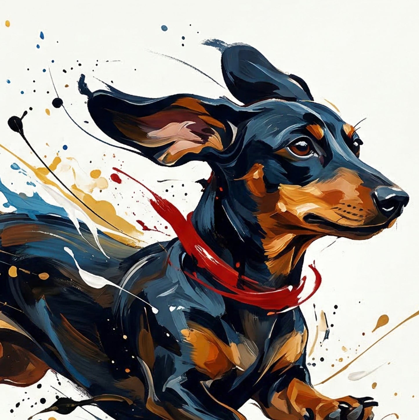 Daschund Dog – Expressive Wall Art