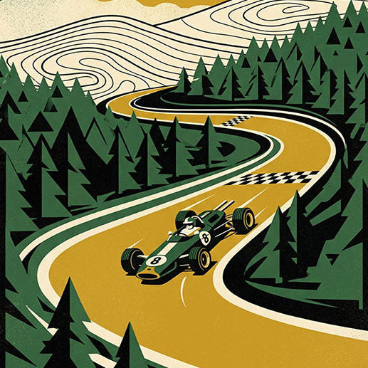 Spa Grand Prix 1965 Poster – Vintage Motorsport Wall Art