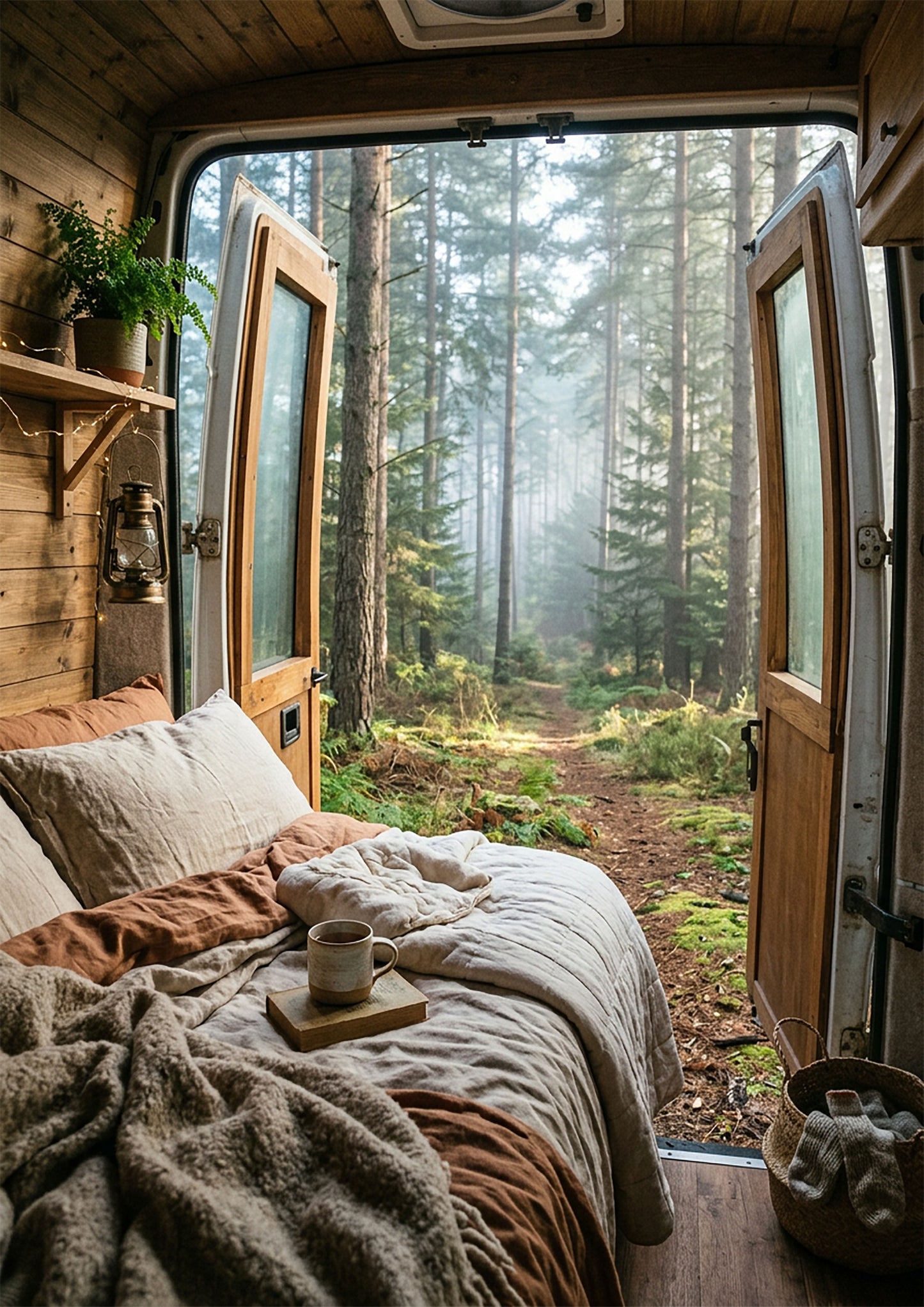 Forest Van Life – Cozy Nature Escape Print