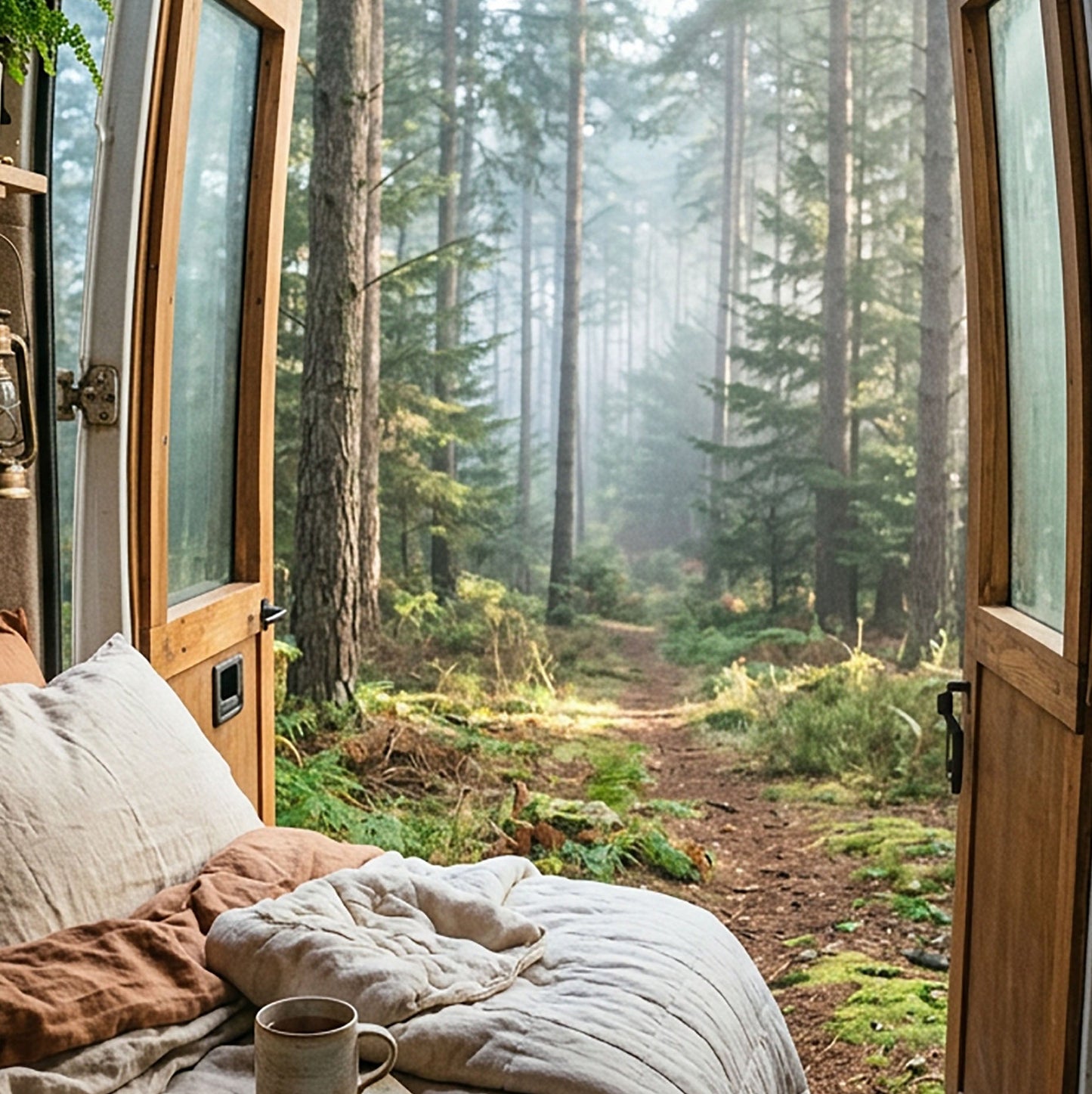 Forest Van Life – Cozy Nature Escape Print