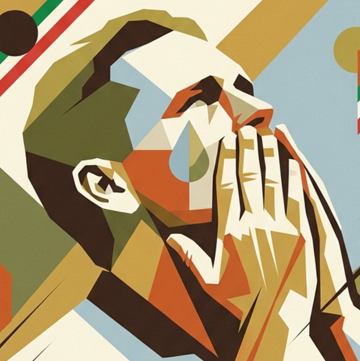 Italia ’90 Retro Football Poster – Gazza’s Tears Inspired Art Print