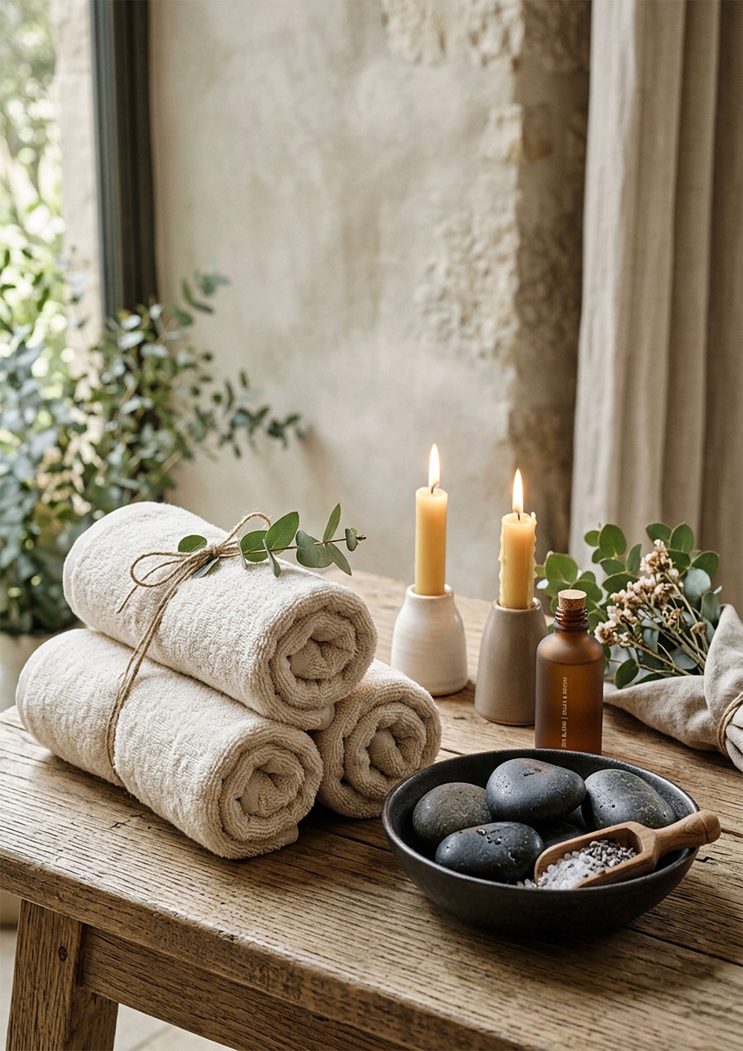 Zen Spa Still Life – Wellness Interior Art Print
