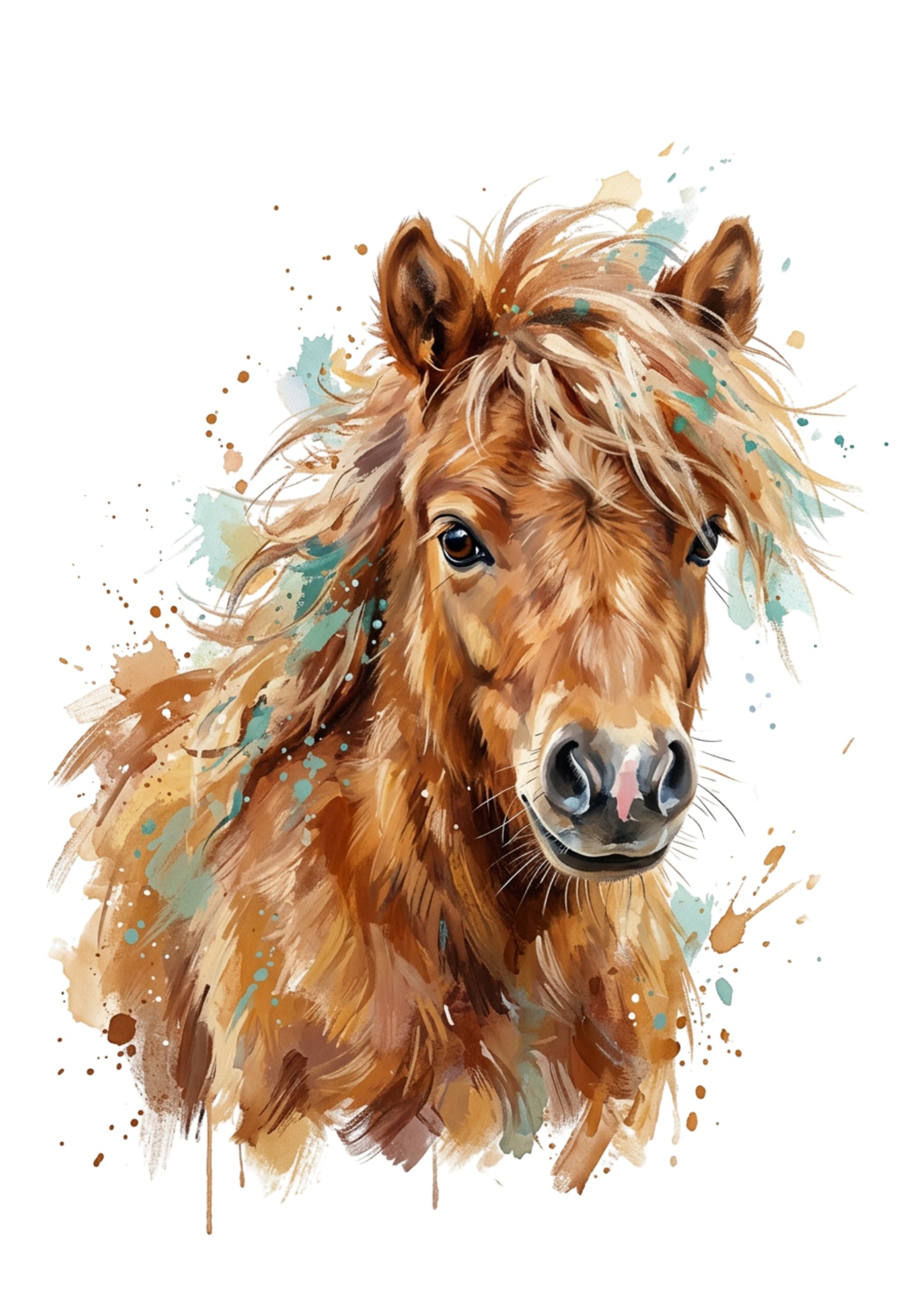 Expressive Horse Print – Contemporary Equine Wall Art