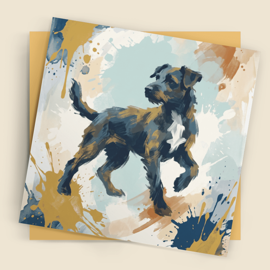 Expressive Dog – Fine Art Greeting Card (6×6) - Bella Leaf StudioPremium Art Prints