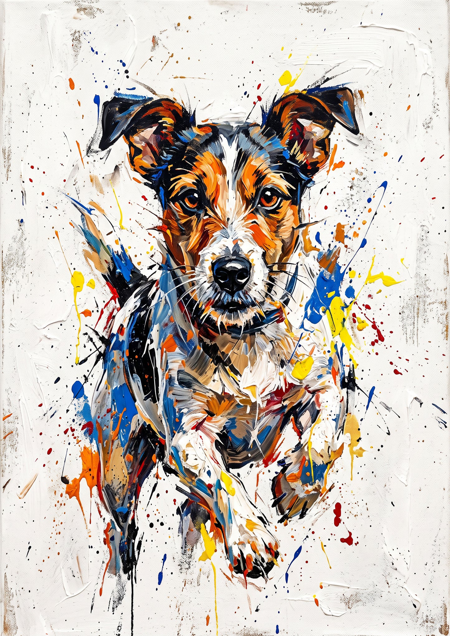 Jack Russell Coloursplash Art Print – Modern Dog Wall Art