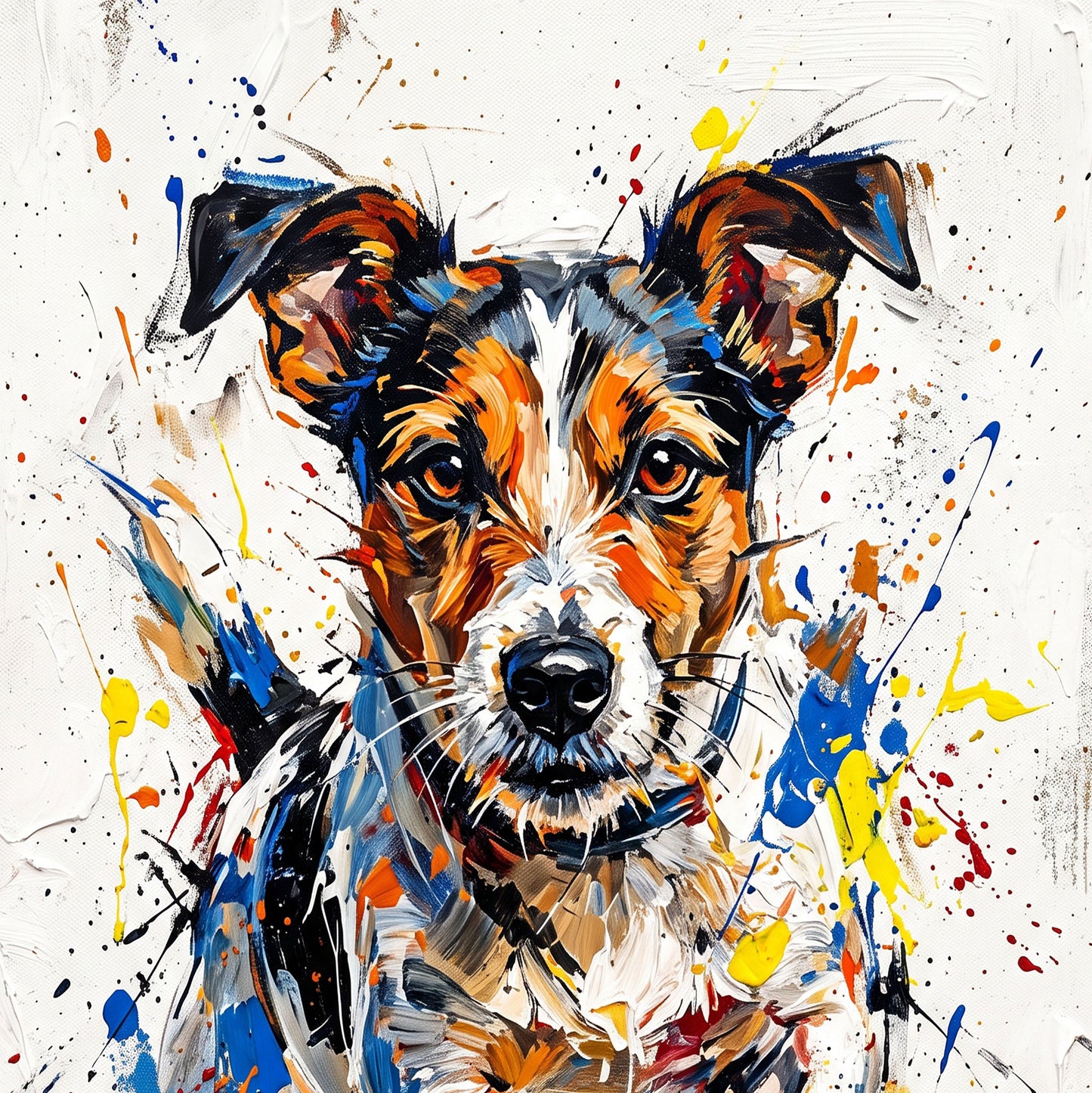 Jack Russell Coloursplash Art Print – Modern Dog Wall Art