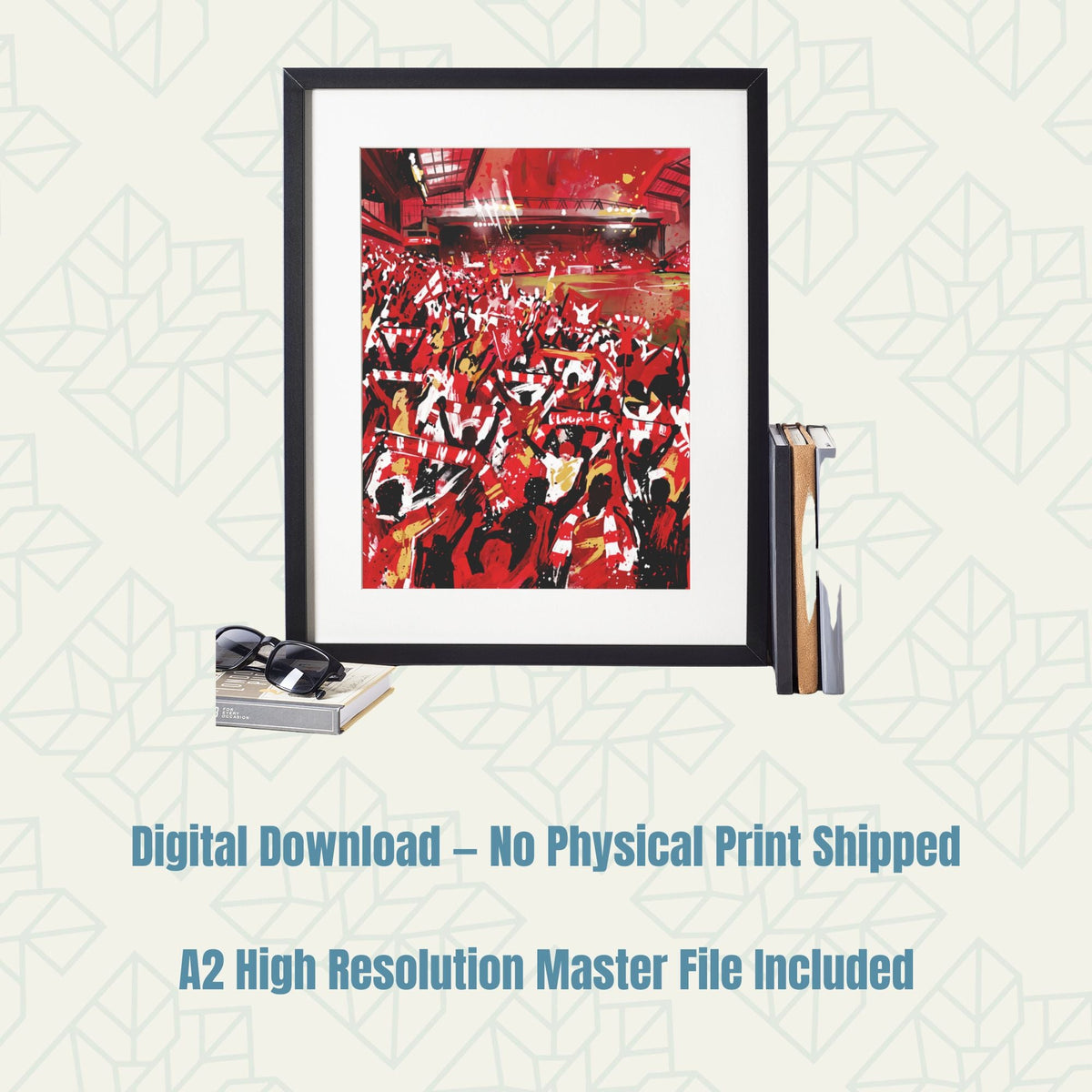 Liverpool Crowd Coloursplash Print – Digital Download - Bella Leaf StudioDigital Art Prints