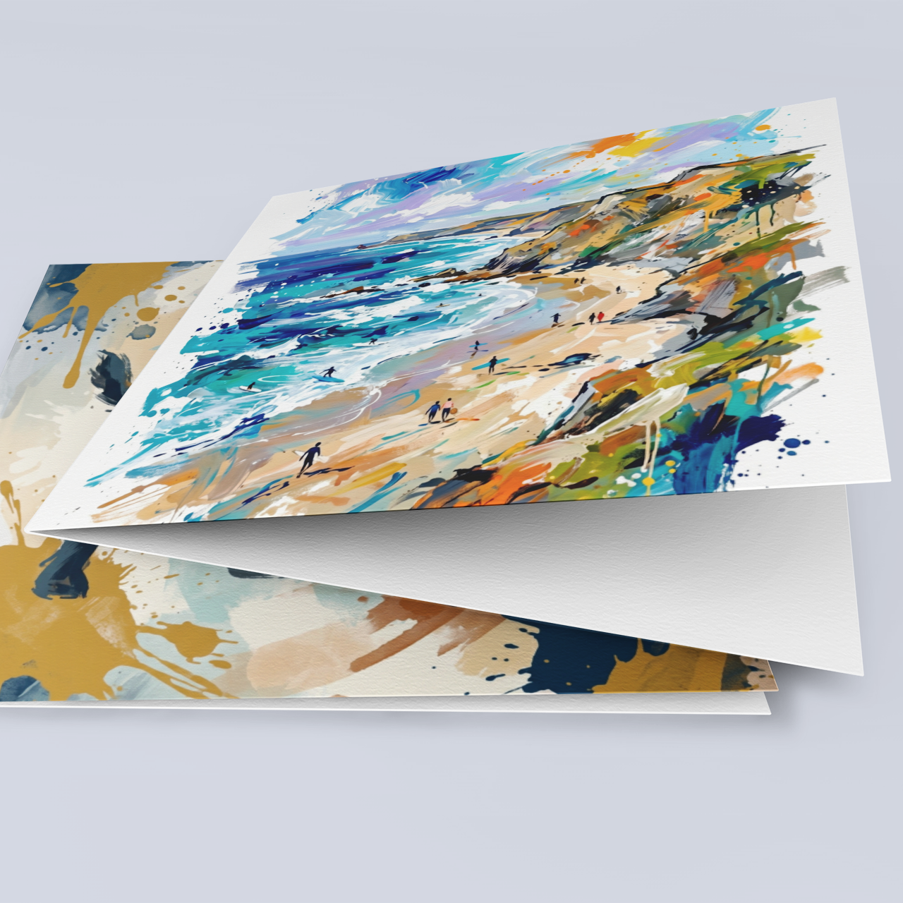 Coastal Scene – Fine Art Greeting Card (6×6)