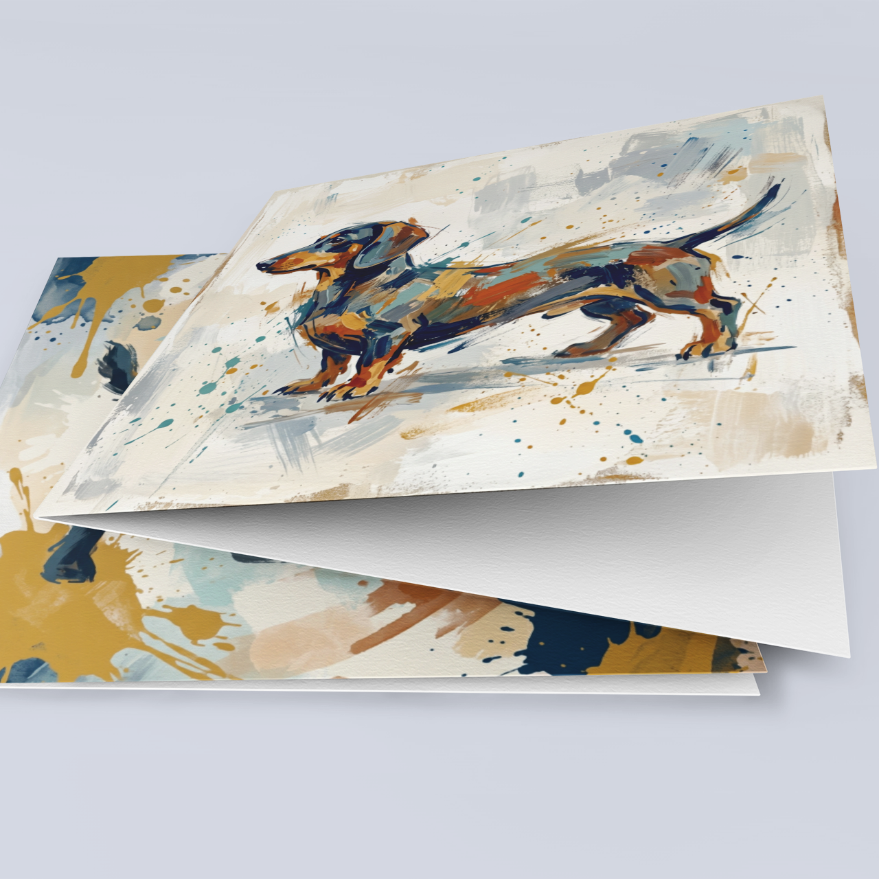 Expressive Dog – Fine Art Greeting Card (6×6)