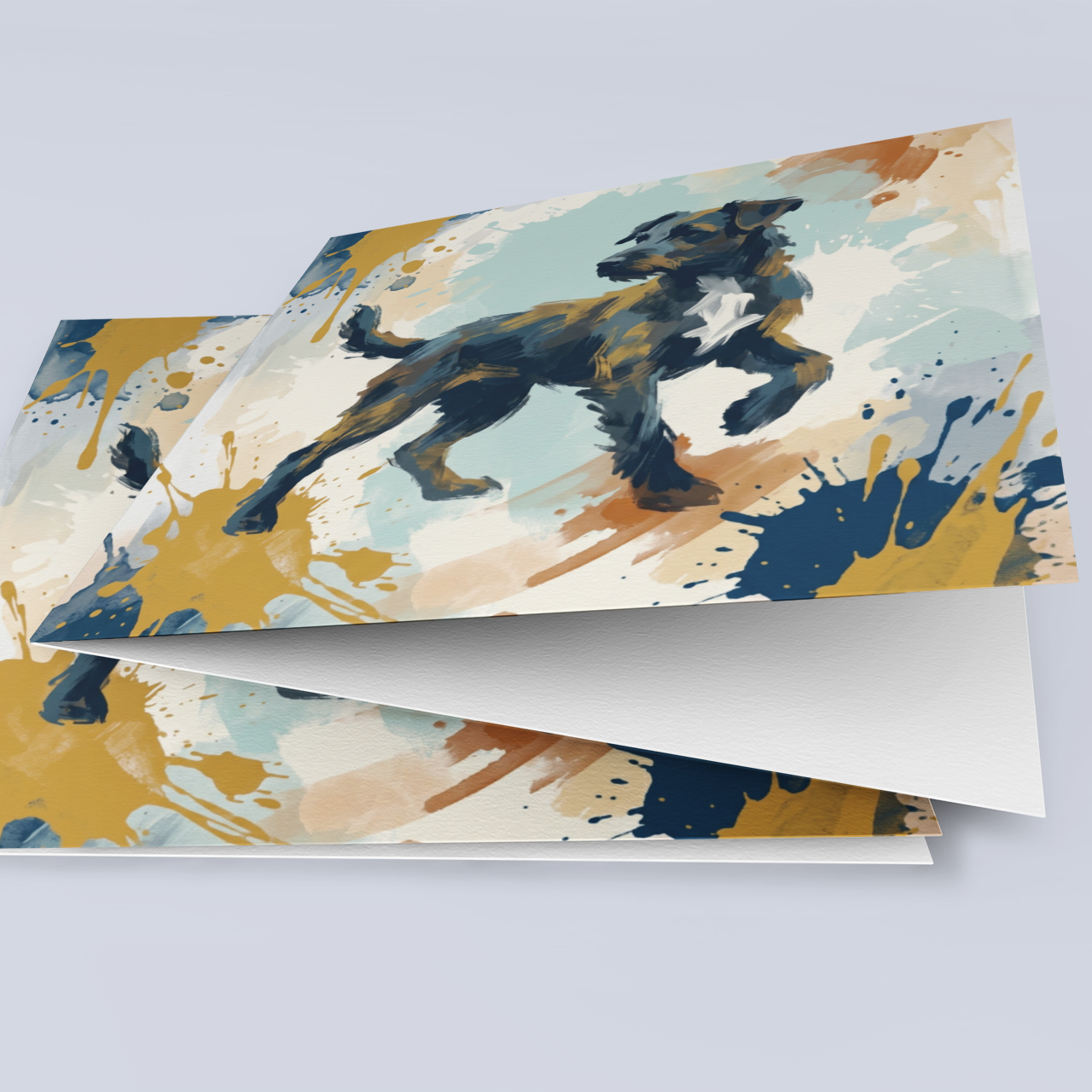 Expressive Dog – Fine Art Greeting Card (6×6)