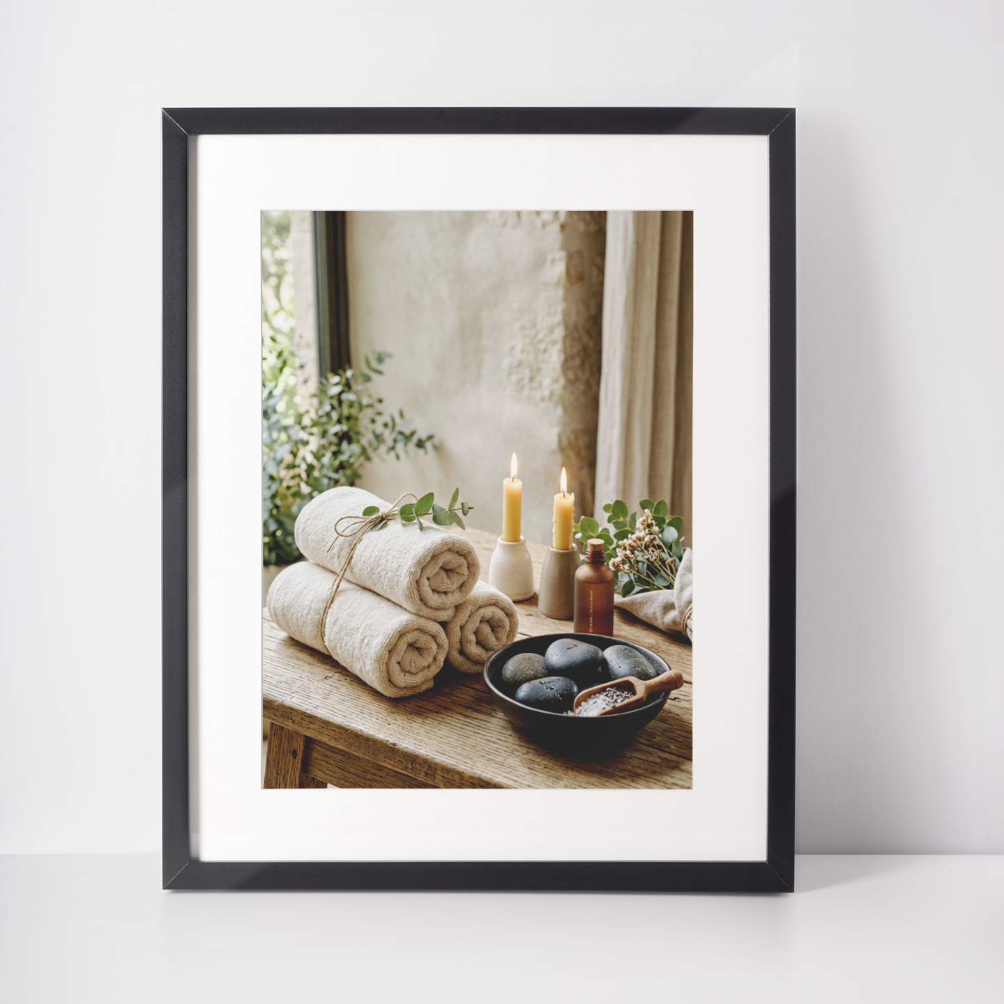 Zen Spa Still Life – Wellness Interior Art Print