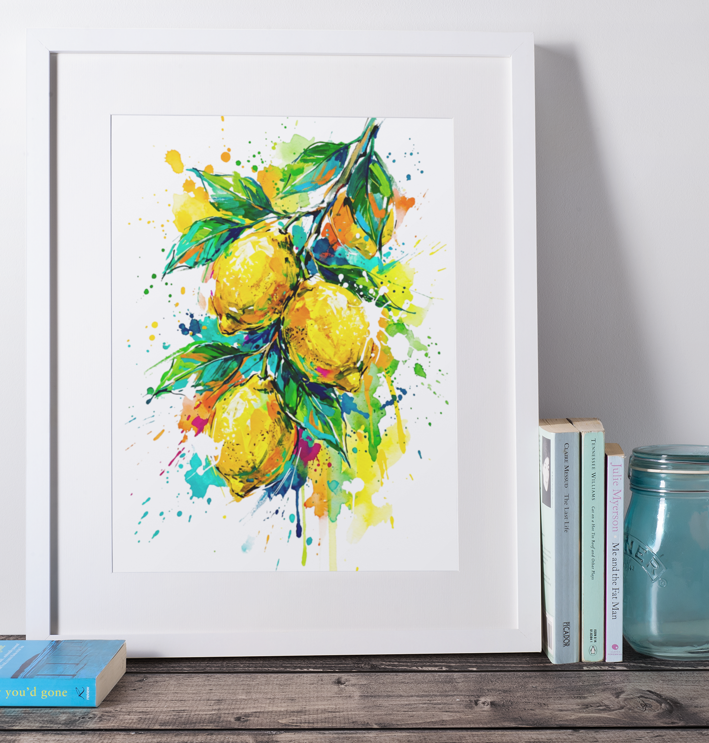 Lemon Coloursplash Art Print