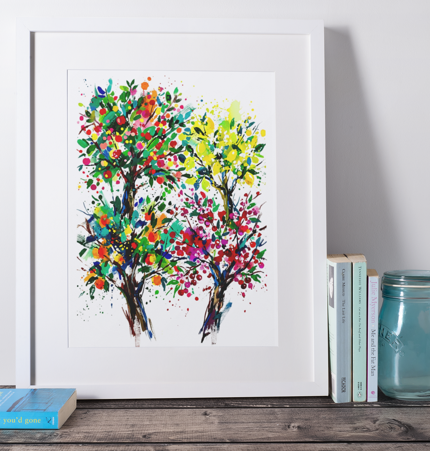 Fruit Trees – Modern Coloursplash Botanical Art Print