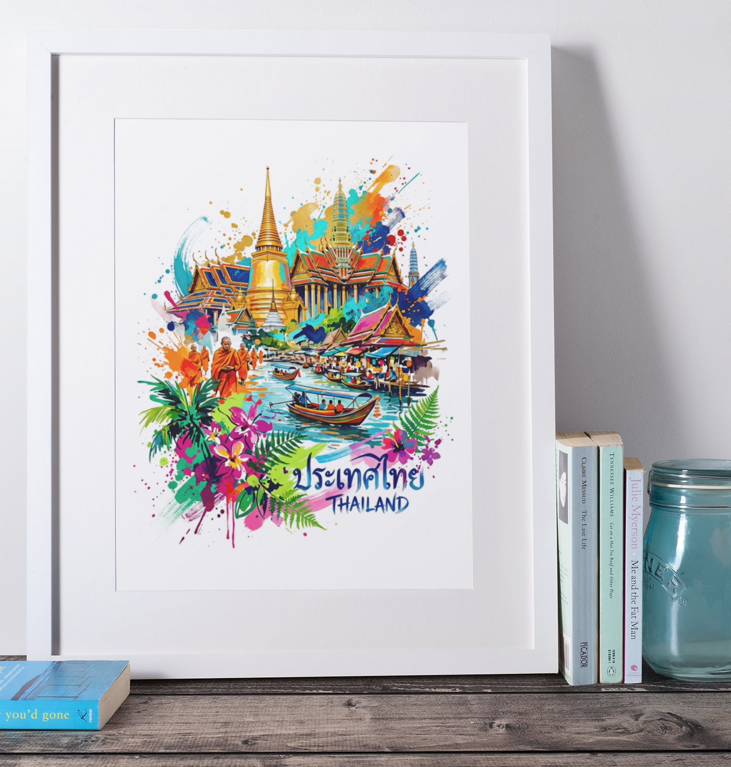 Thailand Coloursplash Travel Print – Modern Thai Culture Wall Art