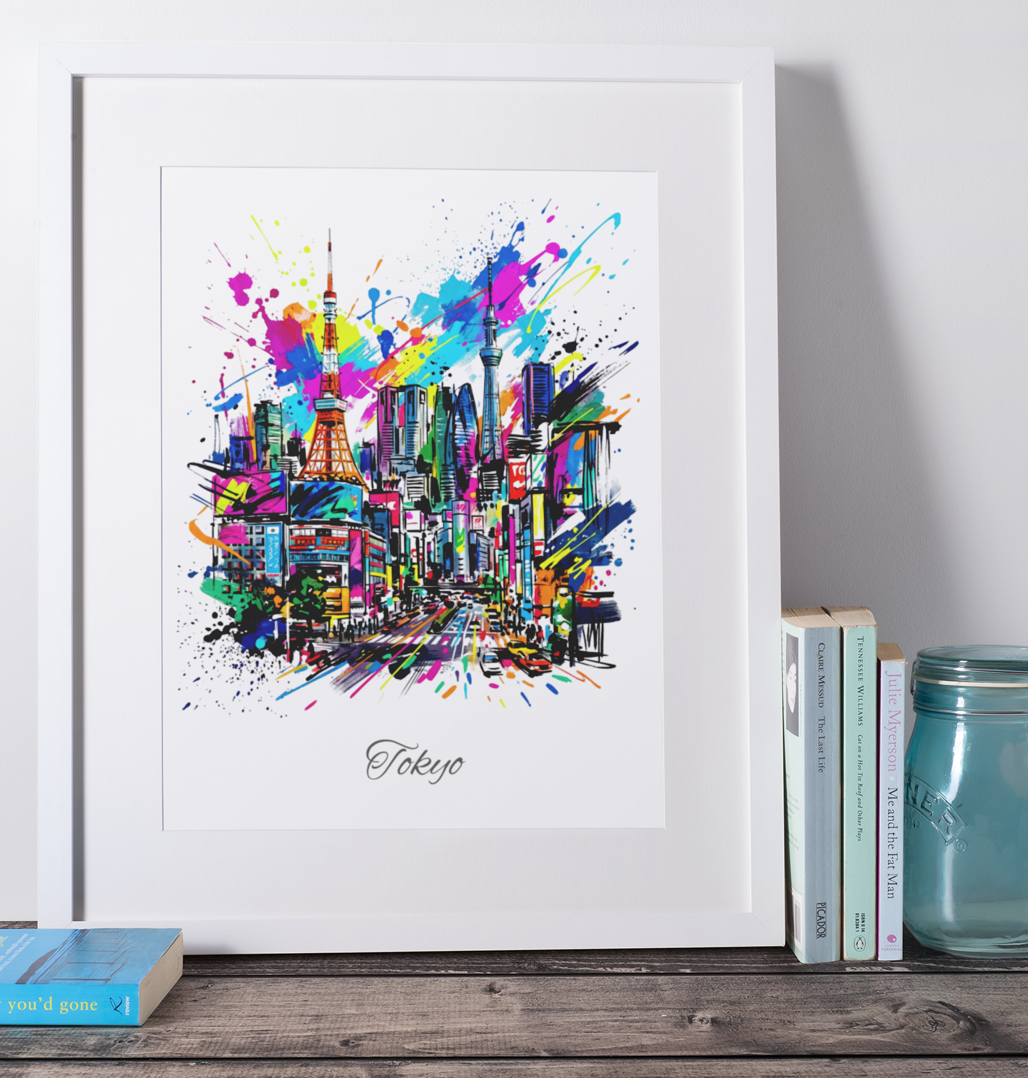 Tokyo Coloursplash Travel Print – Modern Japan Wall Art