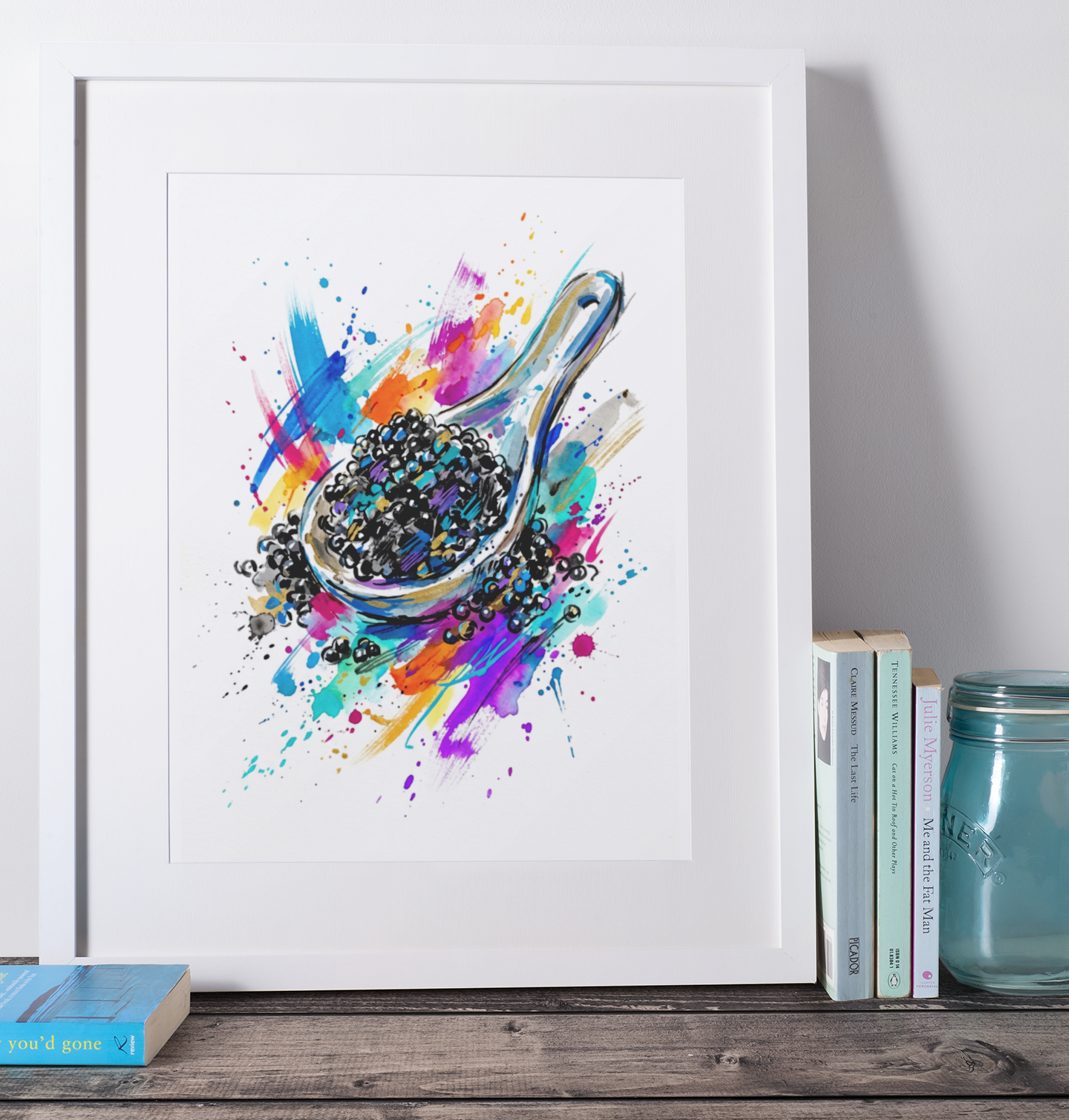 Caviar Spoon – Coloursplash Art Print
