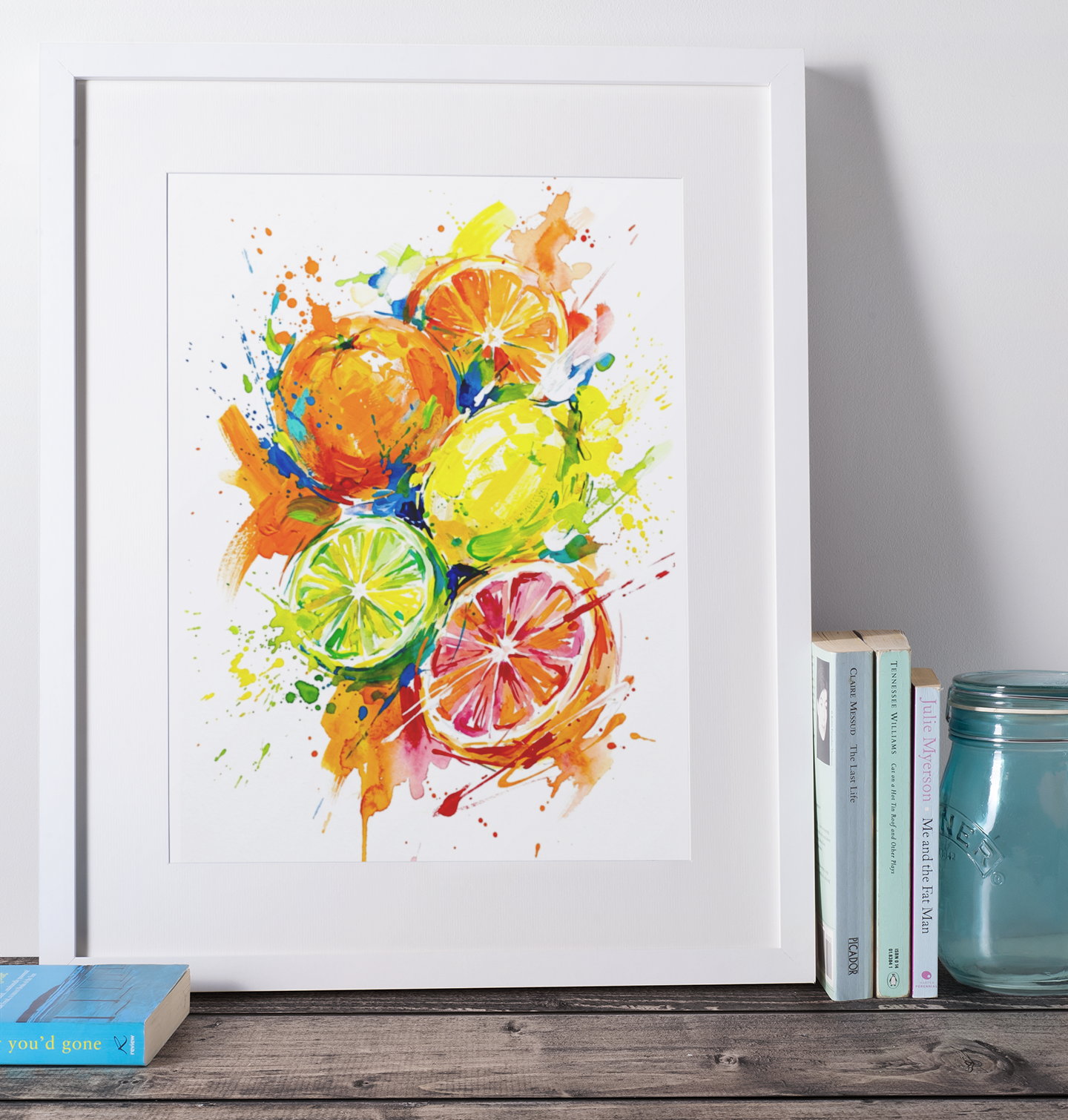 Citrus Fruits – Modern Coloursplash Kitchen Art Print