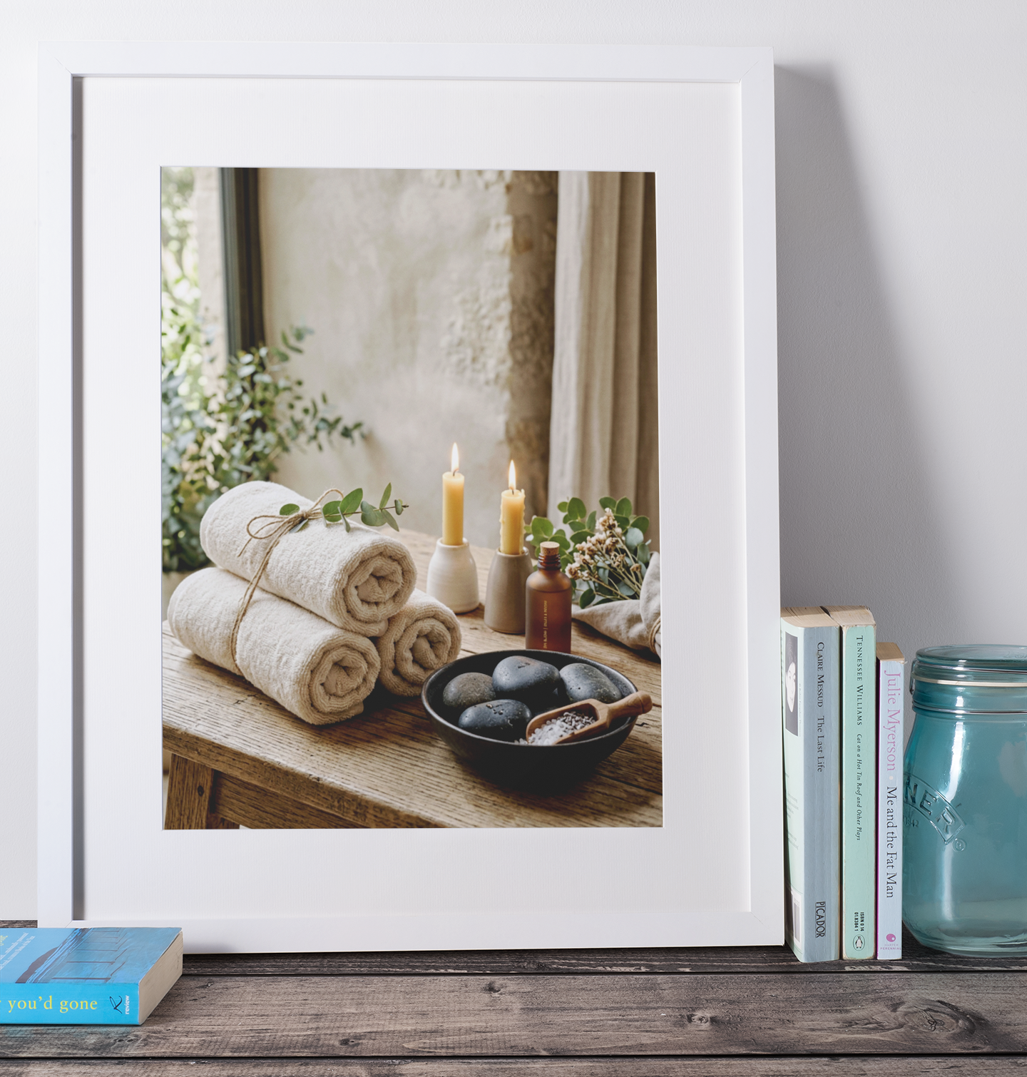 Zen Spa Still Life – Wellness Interior Art Print