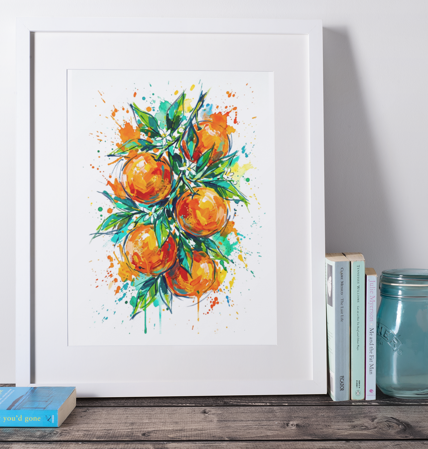 Seville Oranges – Modern Coloursplash Kitchen Art Print