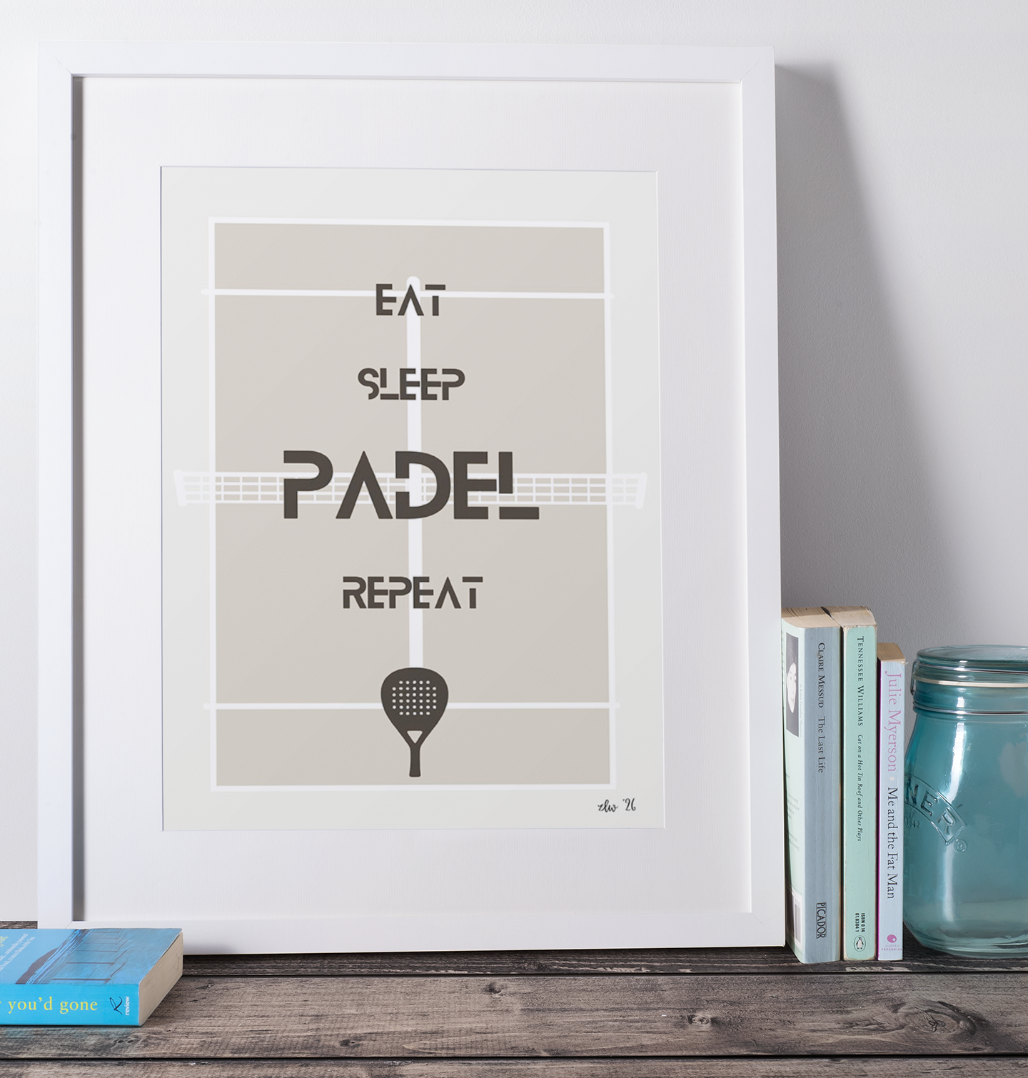 Eat Sleep Padel Repeat – Minimalist Padel Graphic Print
