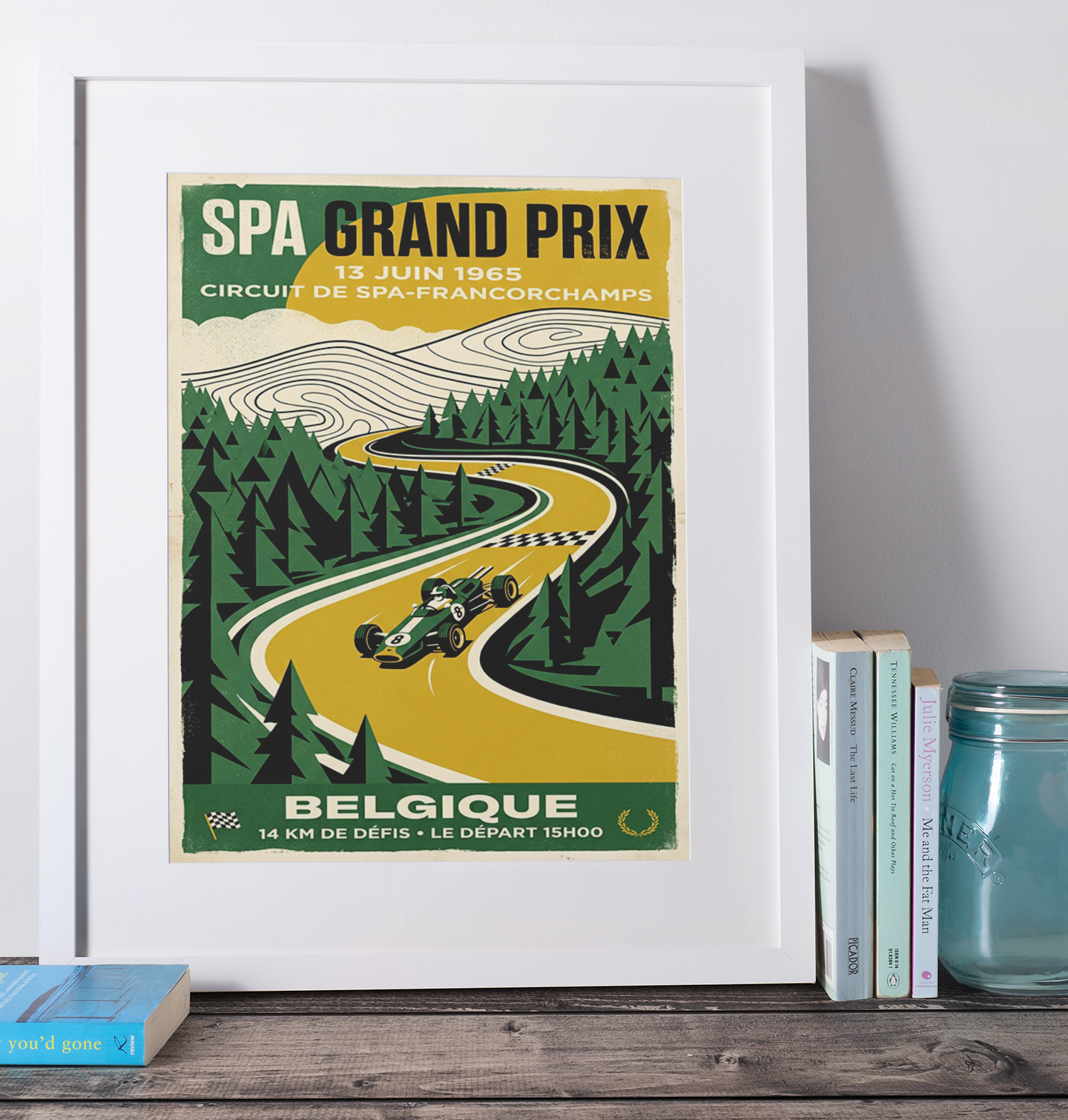 Spa Grand Prix 1965 Poster – Vintage Motorsport Wall Art
