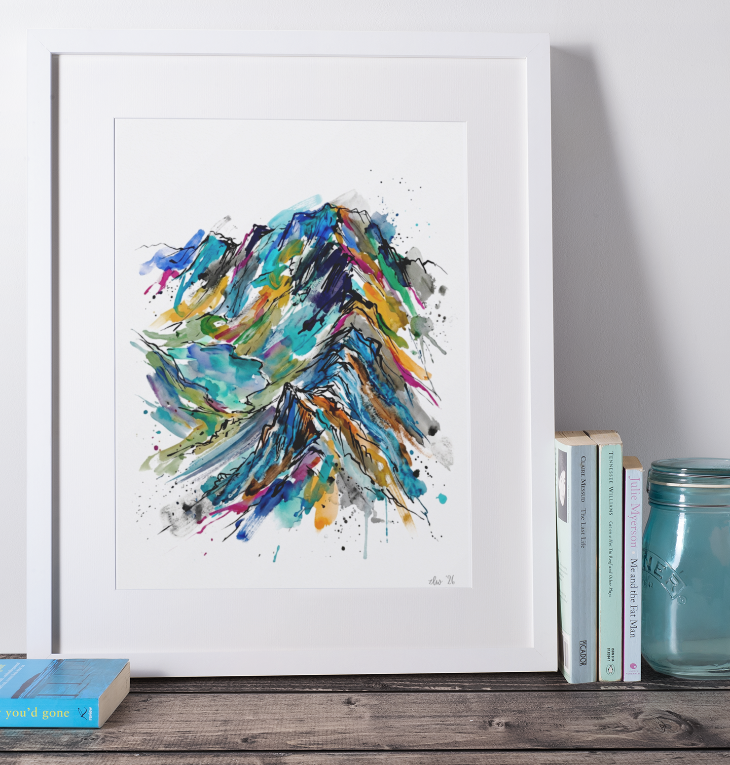 Helvellyn Art Print – Expressive Mountain Landscape