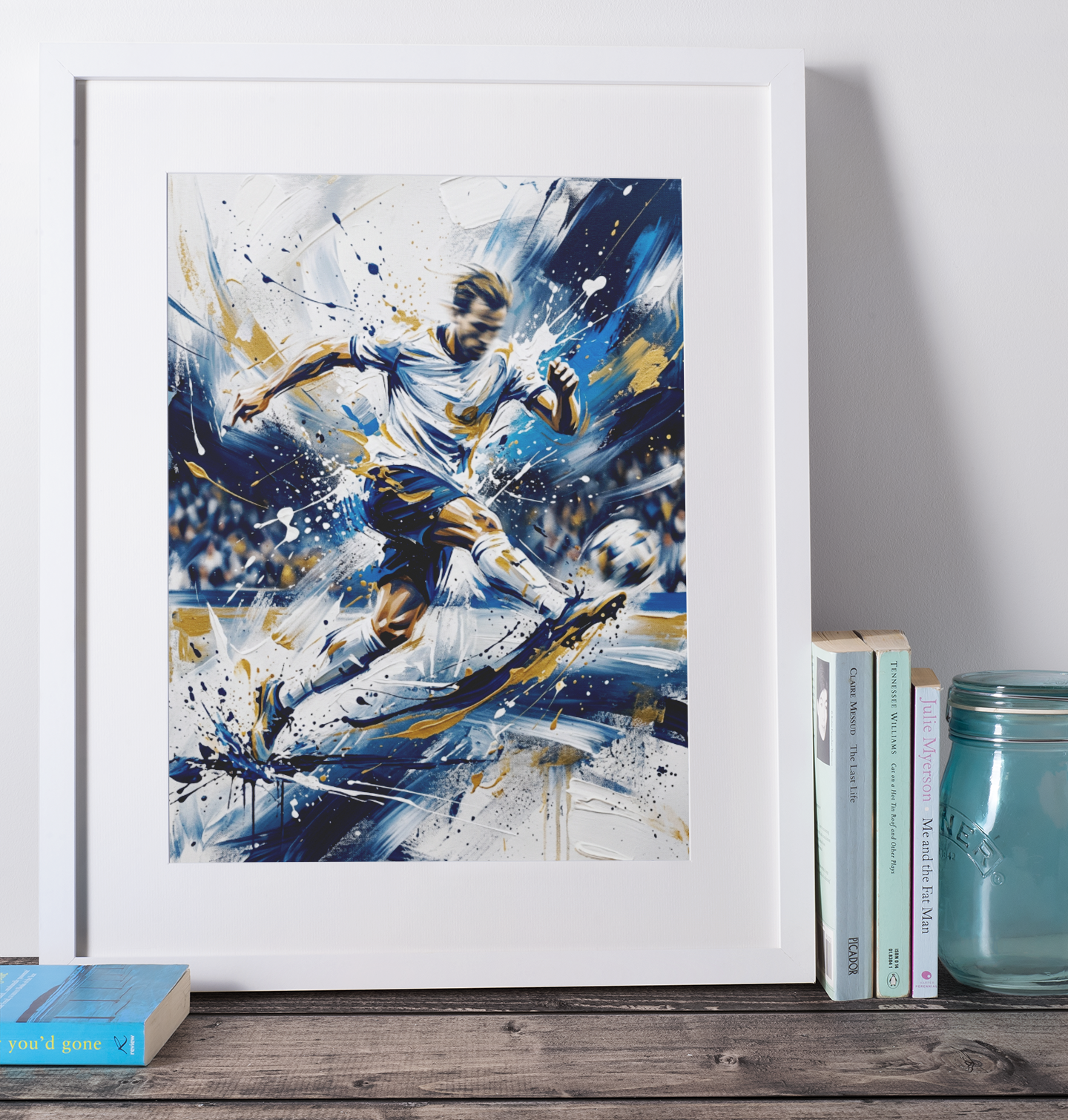 Tottenham Hotspur Coloursplash Footballer Print – Dynamic North London Sports Art