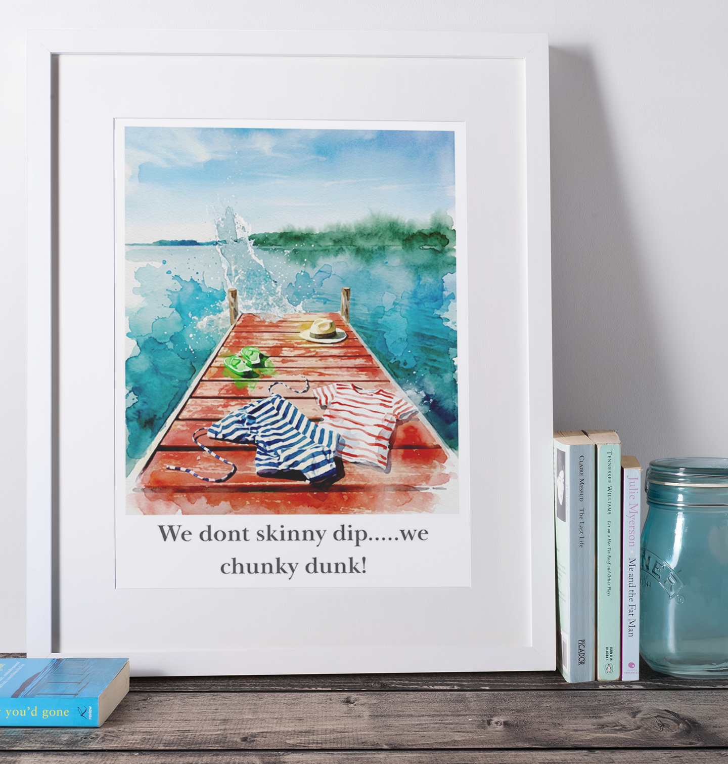 Chunky Dunk Lakeside Coloursplash Print – Modern Coastal Wall Art