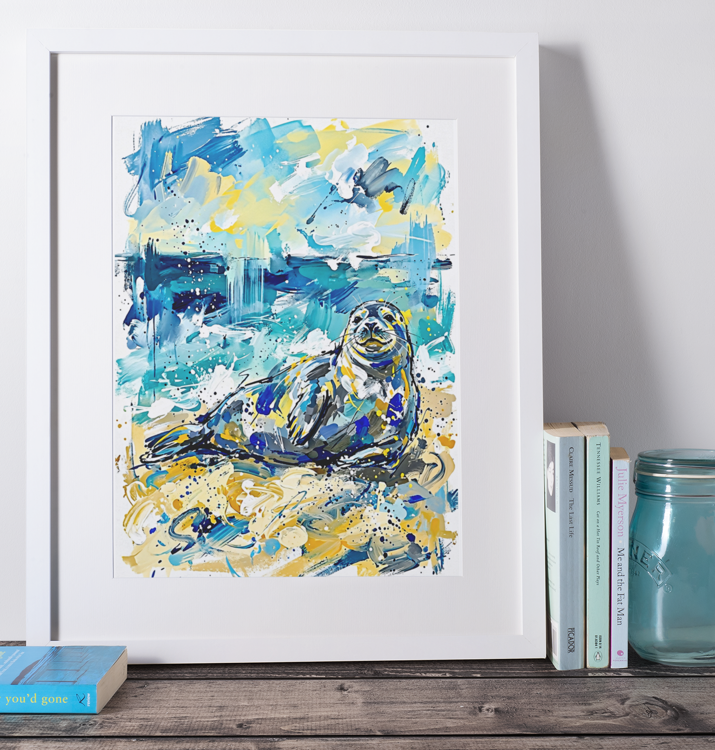 Coastal Seal – Abstract Coloursplash Wildlife Print