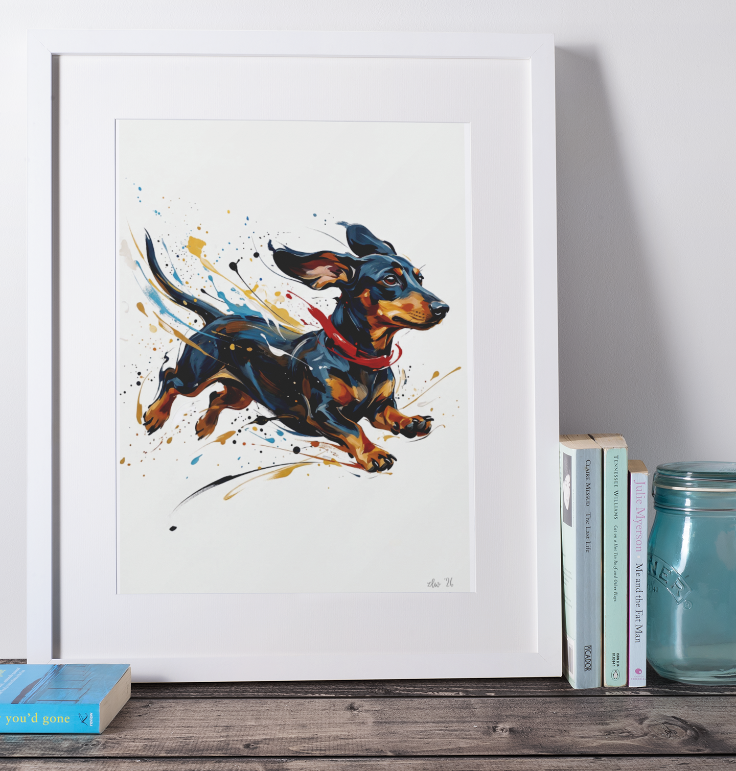 Daschund Dog – Expressive Wall Art