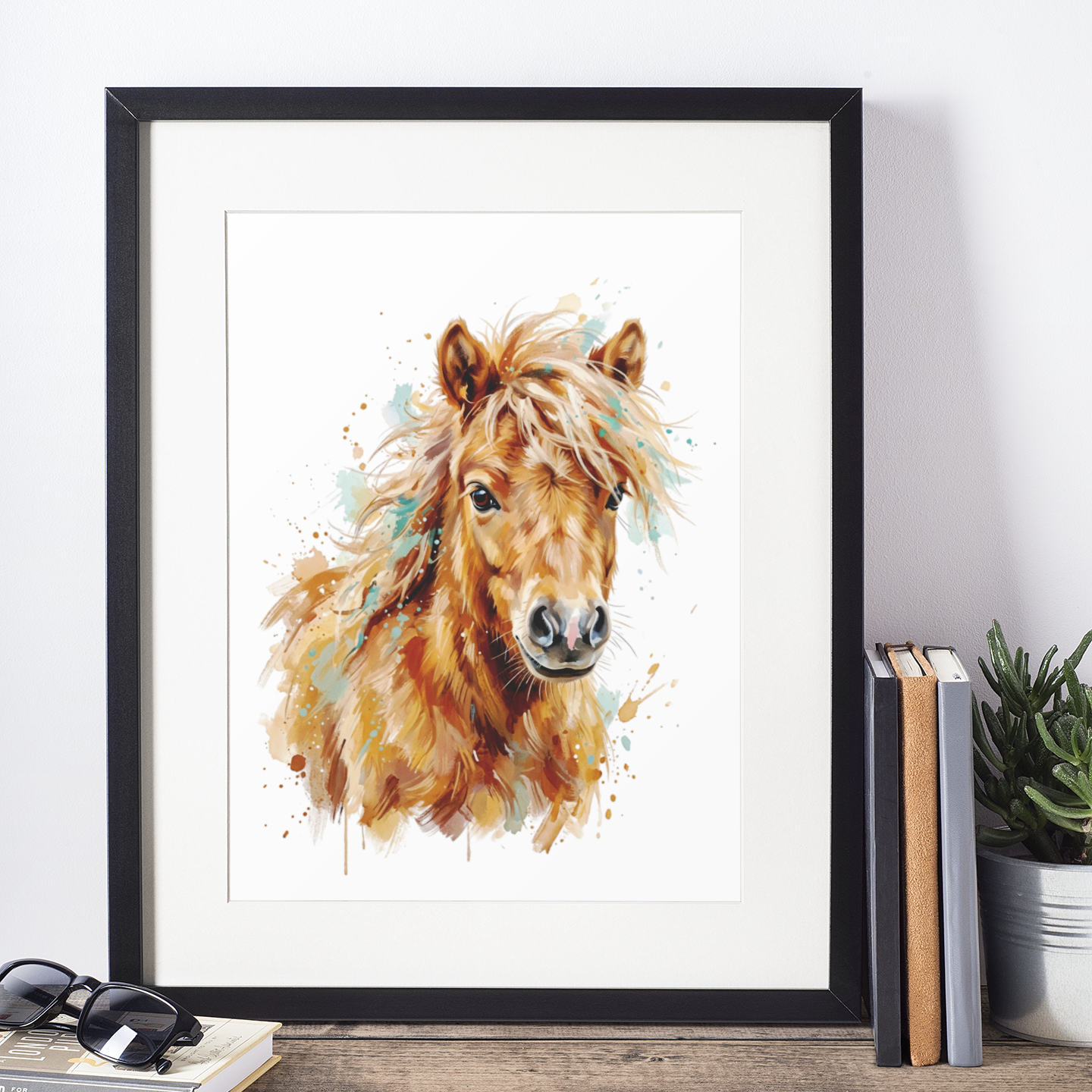 Expressive Horse Print – Contemporary Equine Wall Art