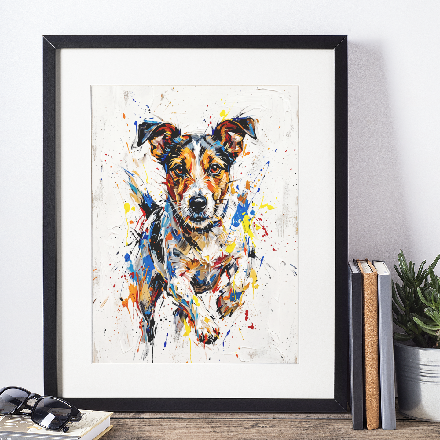 Jack Russell Coloursplash Art Print – Modern Dog Wall Art