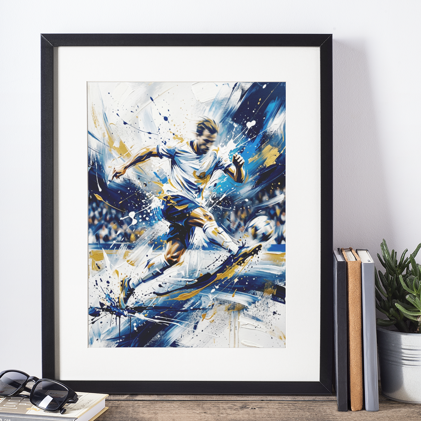 Tottenham Hotspur Coloursplash Footballer Print – Dynamic North London Sports Art