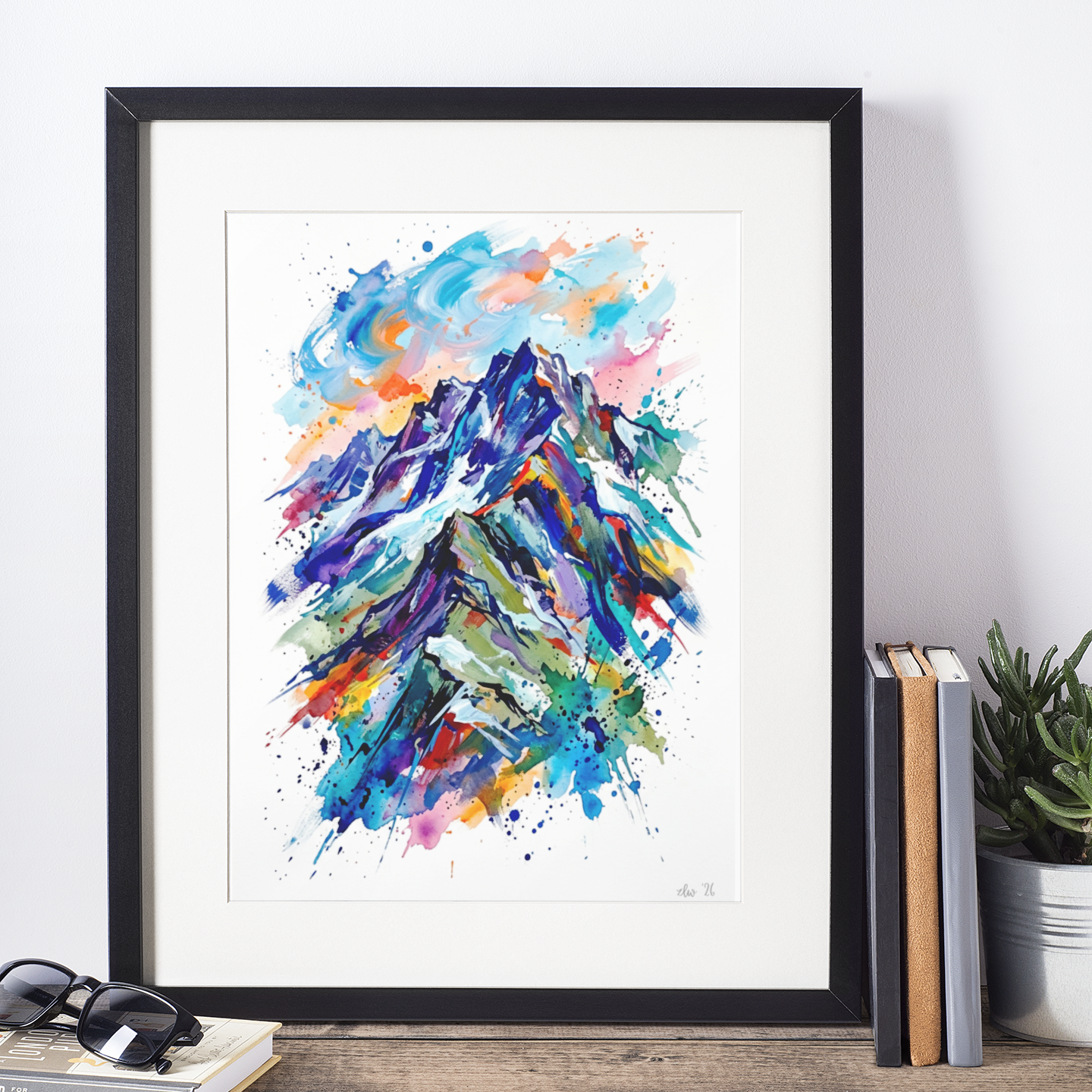 Ben Nevis Art Print – Expressive Mountain Painting | Adventure Collection Landscape Wall Art