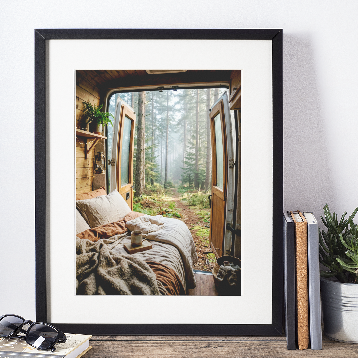 Forest Van Life – Cozy Nature Escape Print