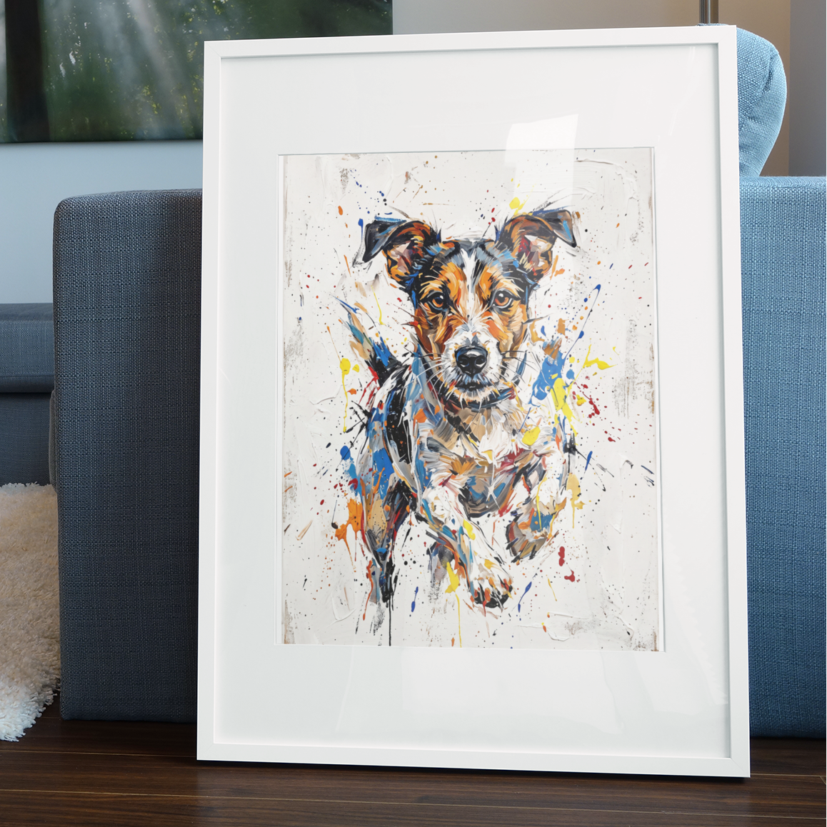 Jack Russell Coloursplash Art Print – Modern Dog Wall Art