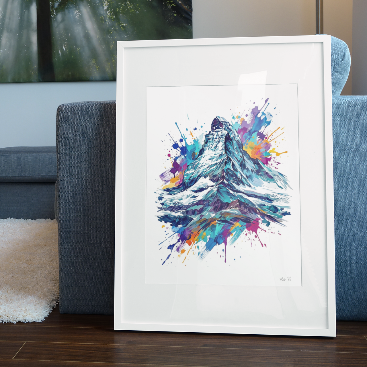 Matterhorn Coloursplash Art Print – Modern Adventure Collection Landscape