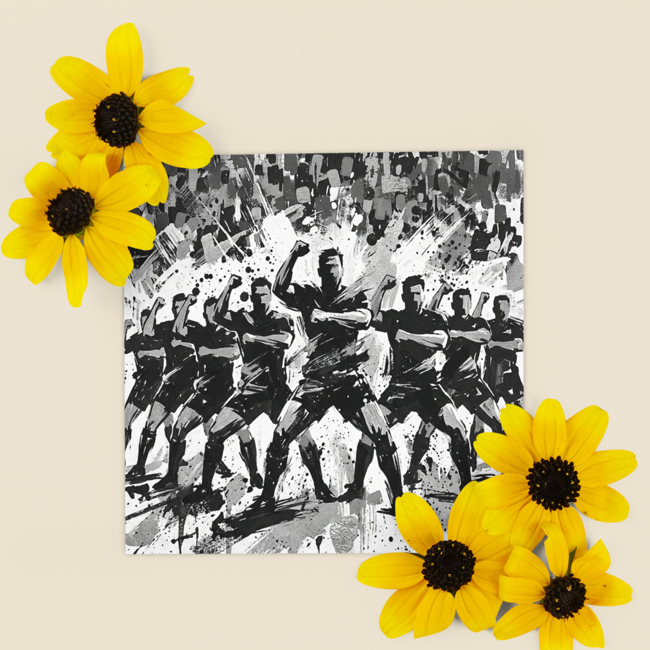Team Ritual – Fine Art Sports Greeting Card (6×6)